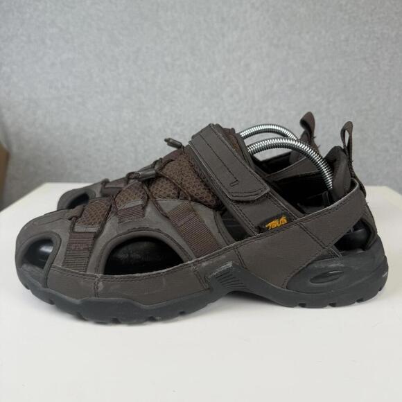 TEVA Men\'s Forbay Dark Brown Hiking Sandal Shoes 1016308 Size 10 Hook And Loop main image 6
